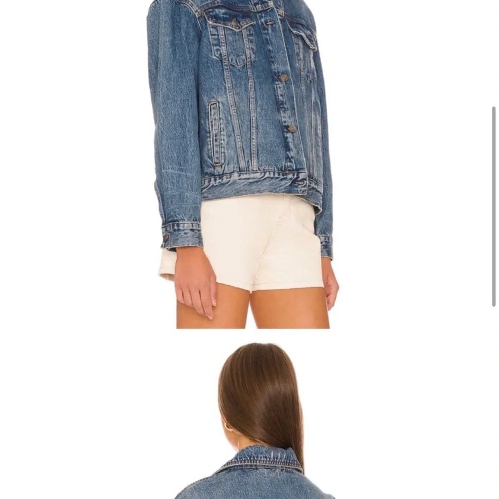 Free People Women's Jolene
Denim Trucker Jacket in Deep
Sea Size XS. - Picture 3 of 7